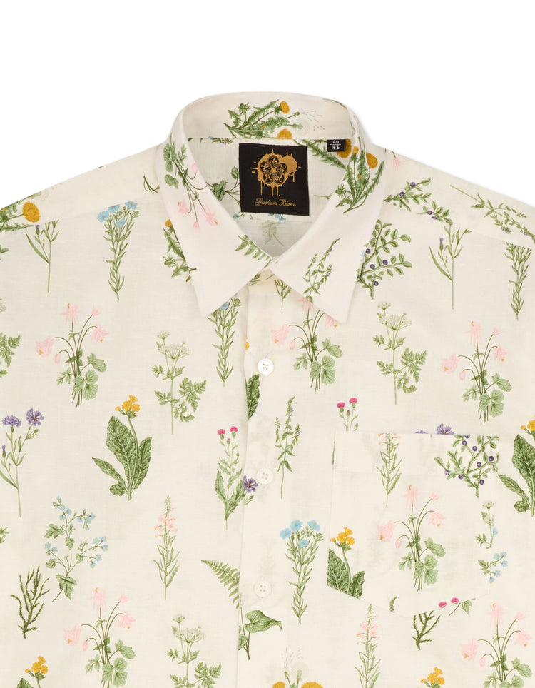 Wild Flowers Linen Shirt