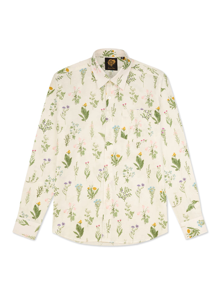 Wild Flowers Linen Shirt