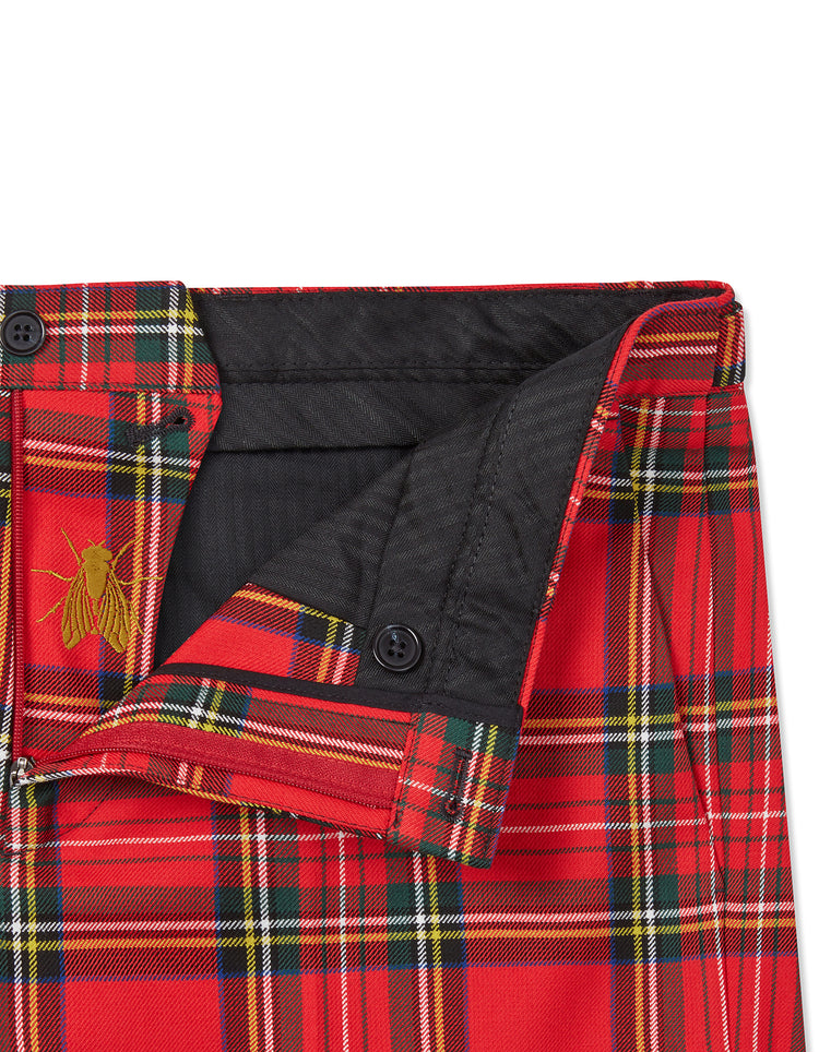 Stewart Royal Red Tartan Trouser