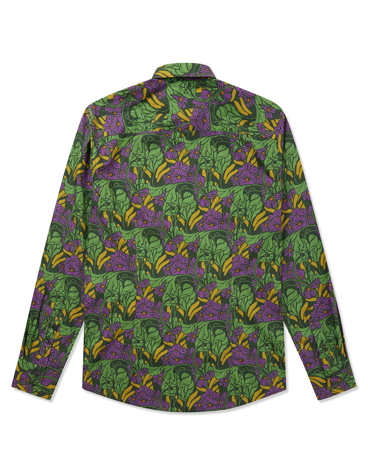 Purple & Green Garden Shirt