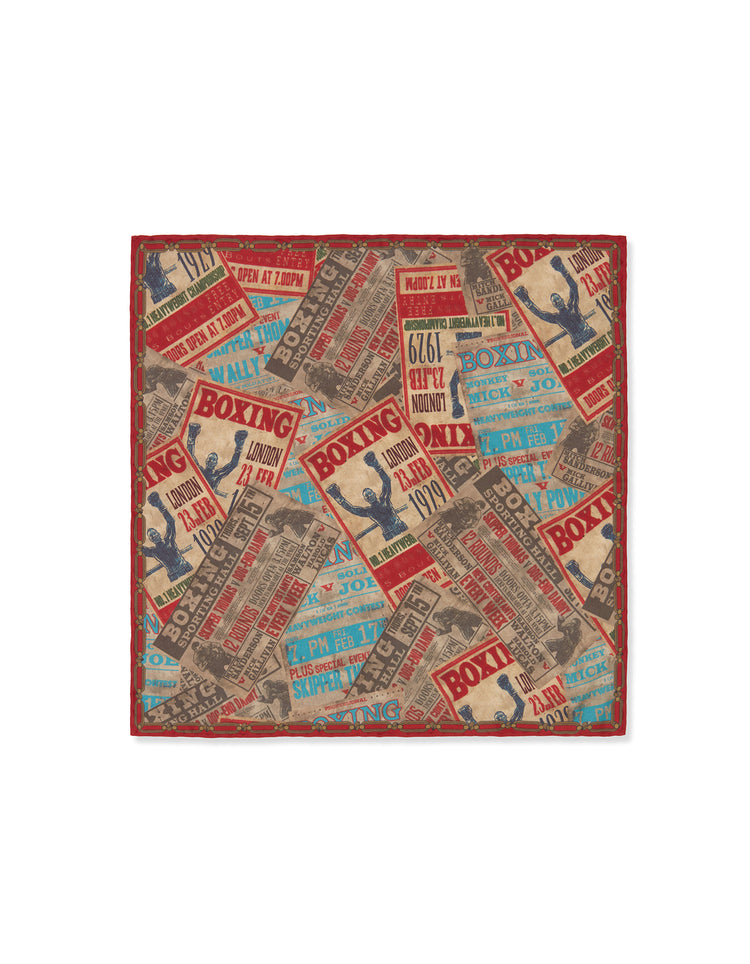 Peaky Blinders Red Poster Print Silk Square