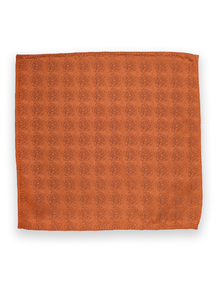 Orange GB Logo Pocket Square