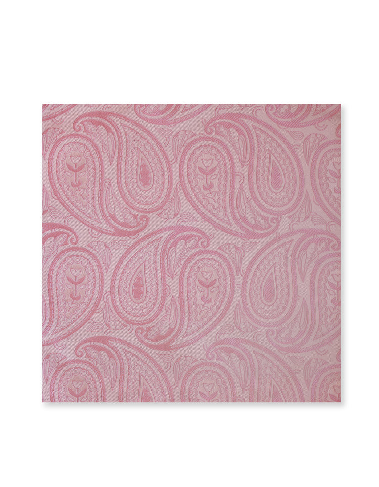 Pink Paisley Pocket Square