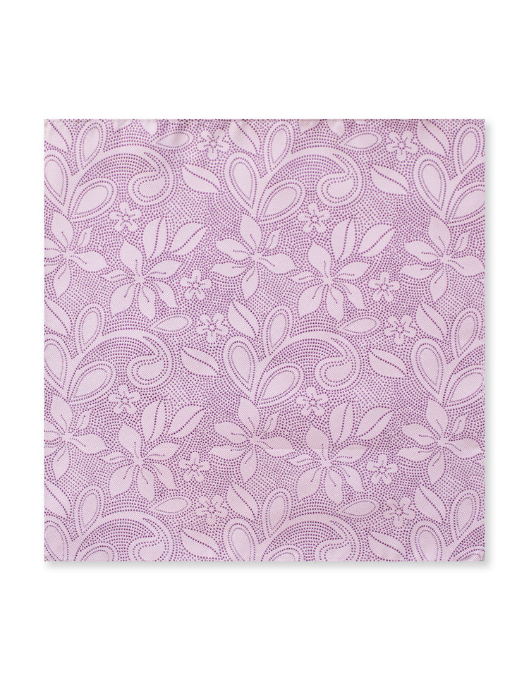 Purple Dot to Dot Pocket Square