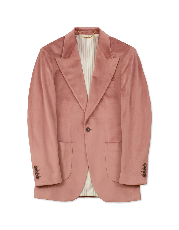 Dusty Pink Velvet Jacket