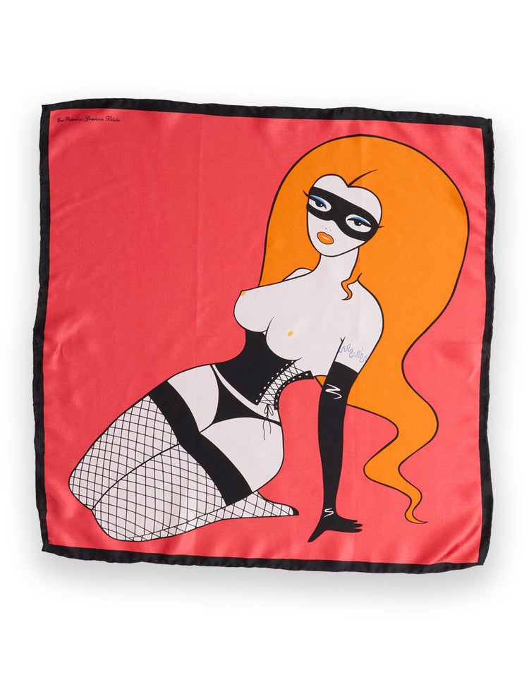 Red Pop Art Pocket Square