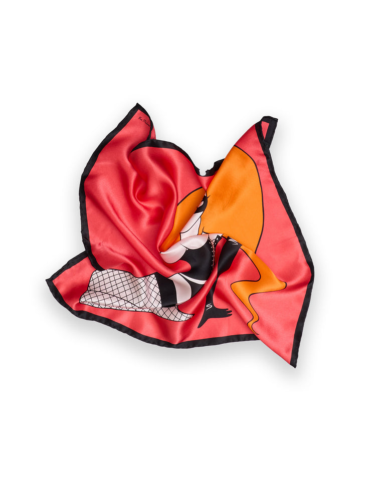 Red Pop Art Pocket Square