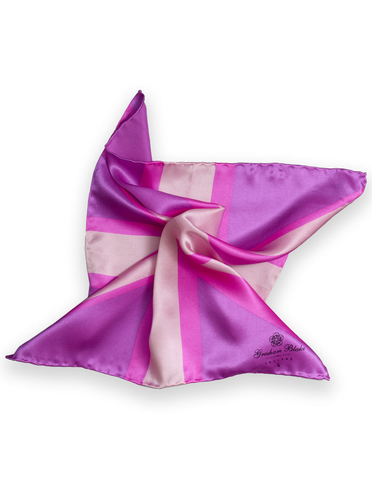 Pink Union Flag Pocket Square