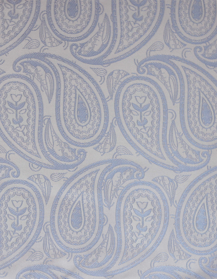 Blue Paisley Pocket Square
