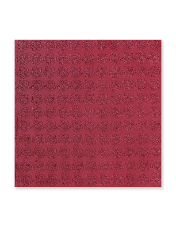 Burgundy GB Logo Pocket Square