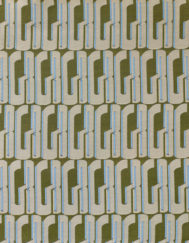 Graphic GB Green Pocket Square
