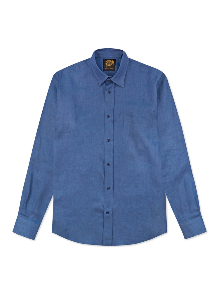 Blue Linen Shirt