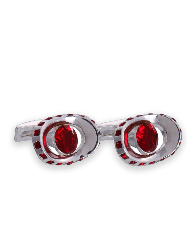 Silver Eye Gemstone Cufflinks