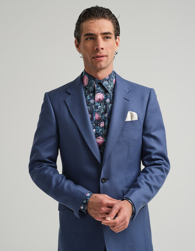 Airforce Blue Twill Suit - Gresham Blake Online