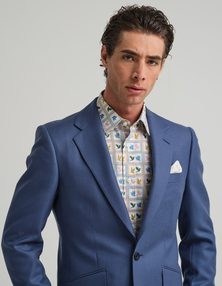 Airforce Blue Twill Suit - Gresham Blake Online