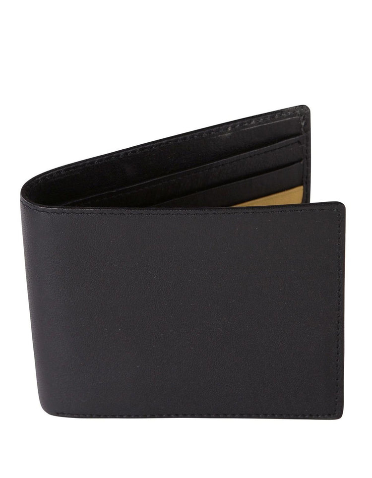 All Black Leather Wallet - Gresham Blake Online