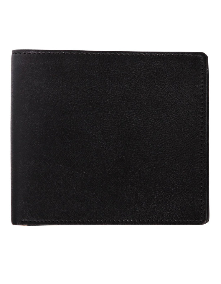 All Black Leather Wallet - Gresham Blake Online