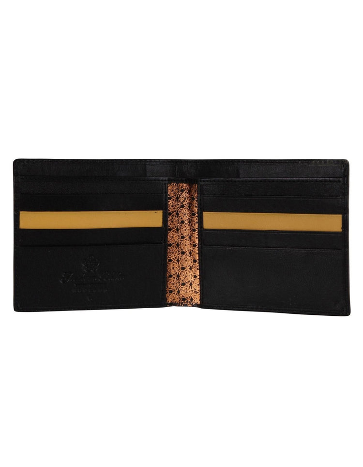 All Black Leather Wallet - Gresham Blake Online