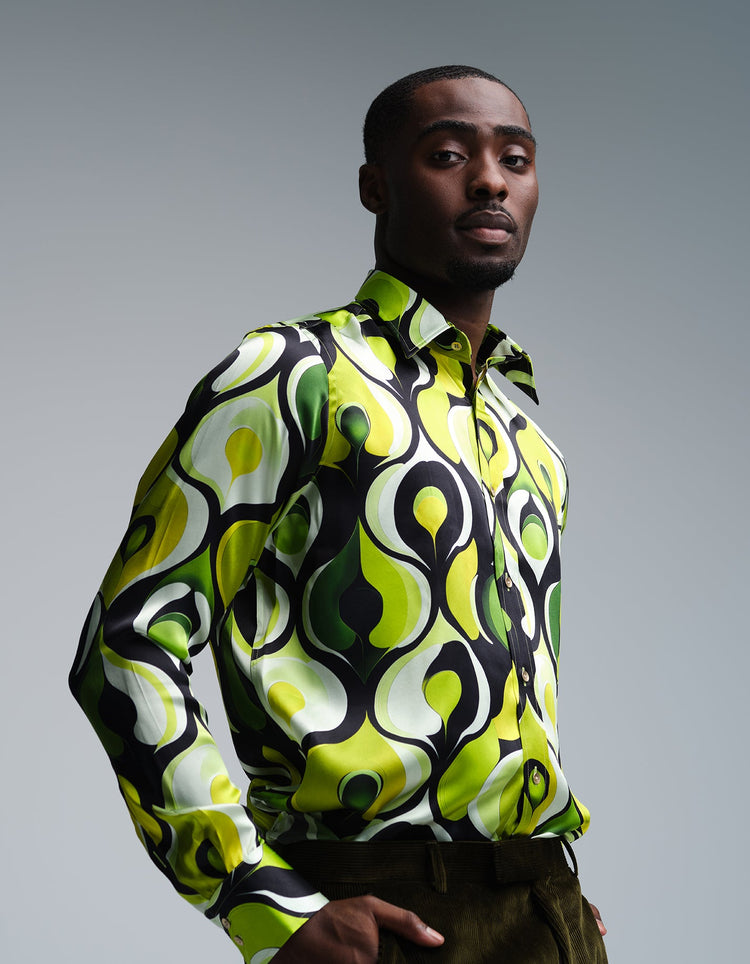 Apples Silk Shirt - Gresham Blake Online