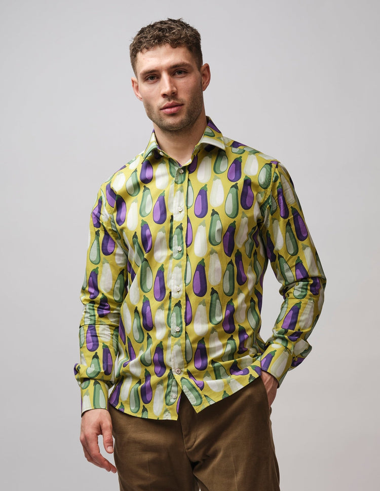 Aubergine Shirt - Gresham Blake Online