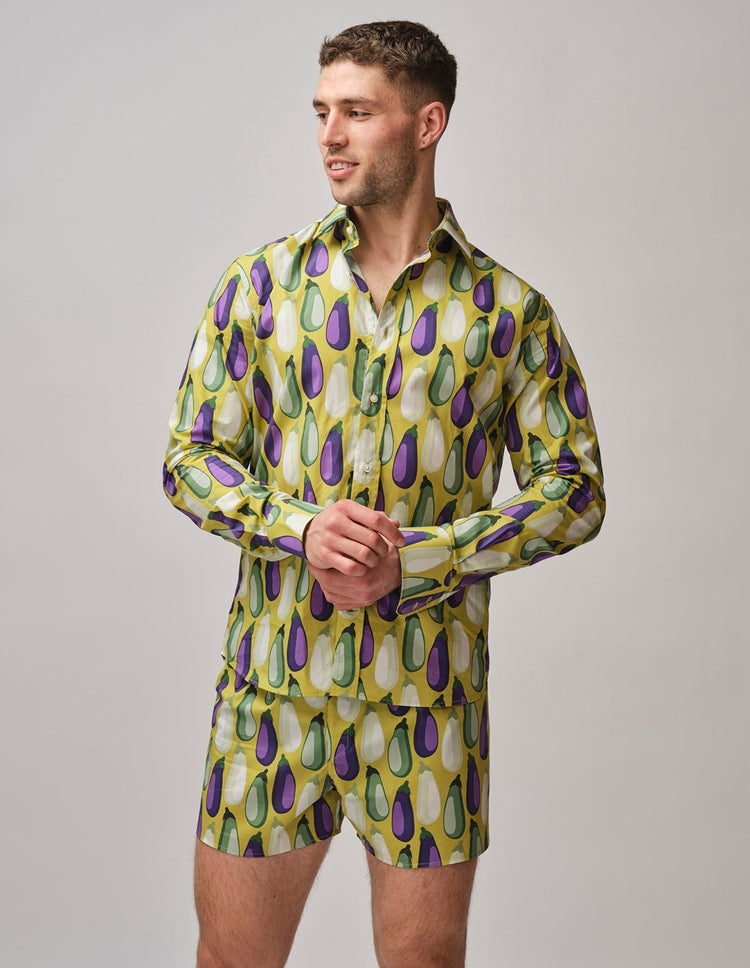 Aubergine Shirt - Gresham Blake Online