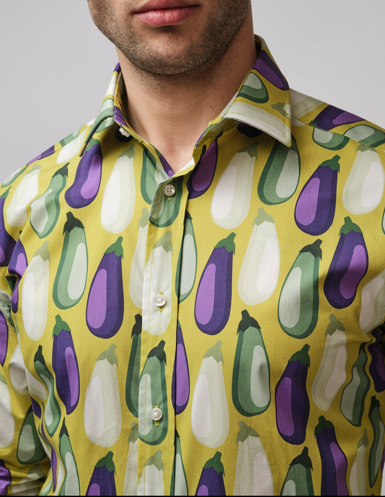 Aubergine Shirt - Gresham Blake Online