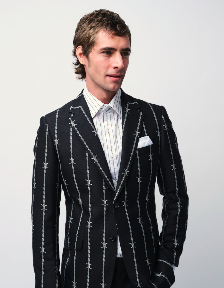 Barbed Wire Stripe Shirt - Gresham Blake Online