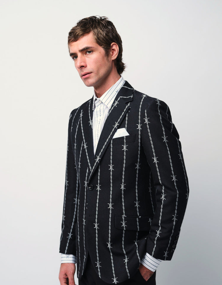 Barbed Wire Stripe Shirt - Gresham Blake Online
