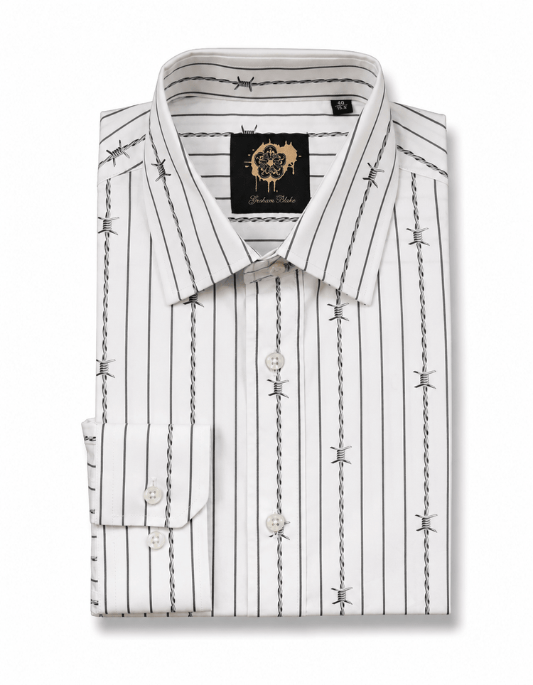 Barbed Wire Stripe Shirt - Gresham Blake Online