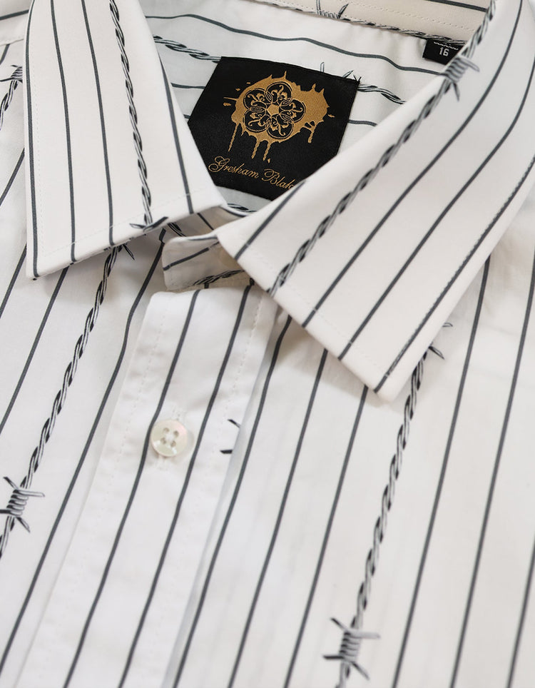 Barbed Wire Stripe Shirt - Gresham Blake Online