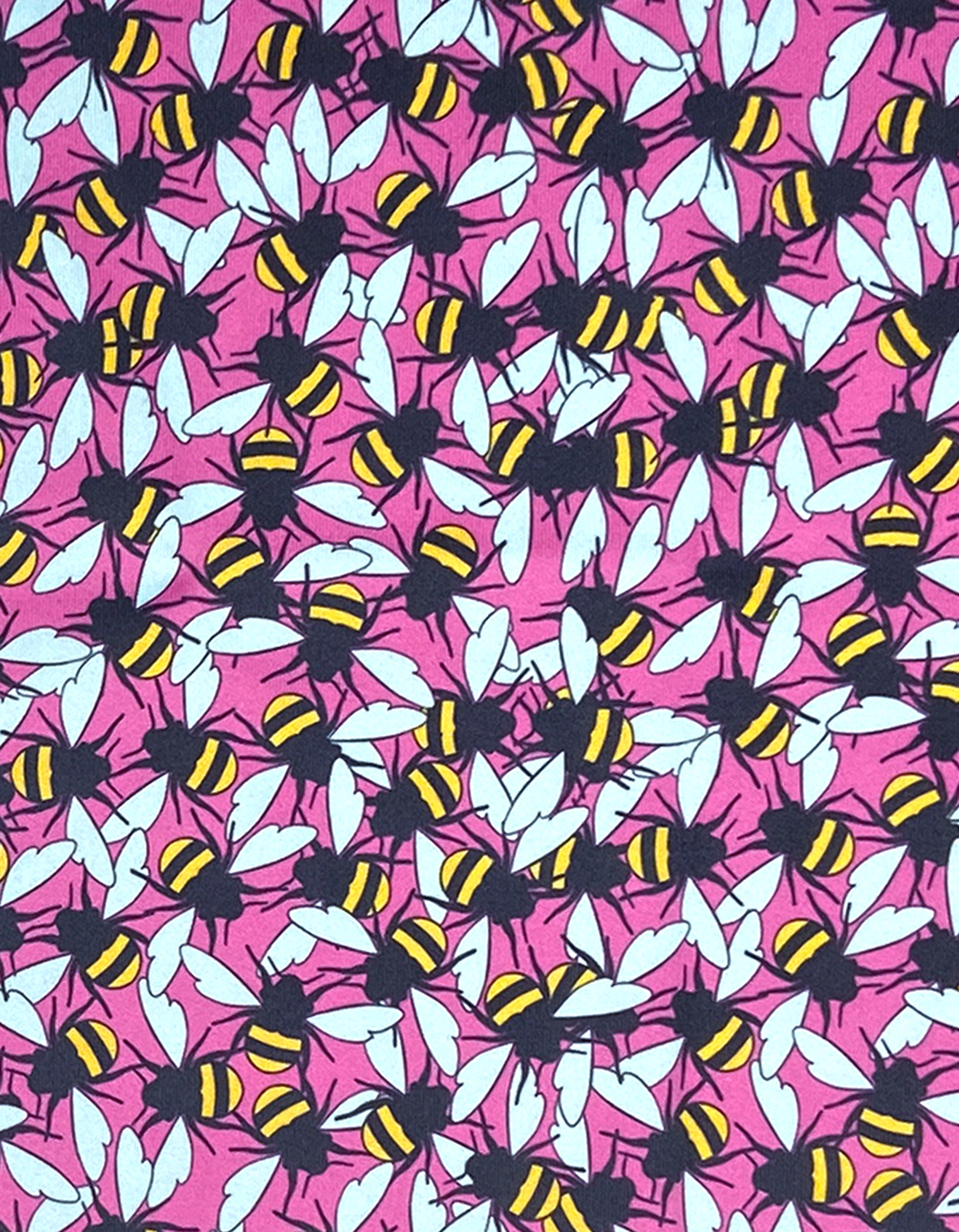 bees printed pocket square