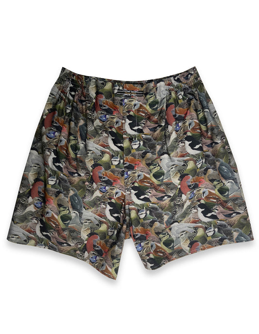 bird printed boxer shorts