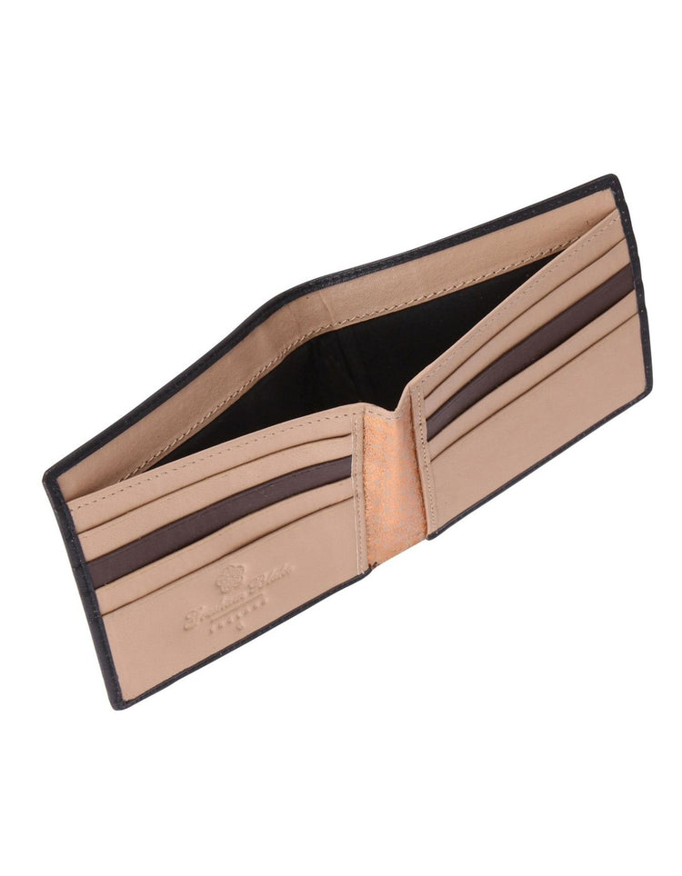 Black & Beige Leather Wallet - Gresham Blake Online