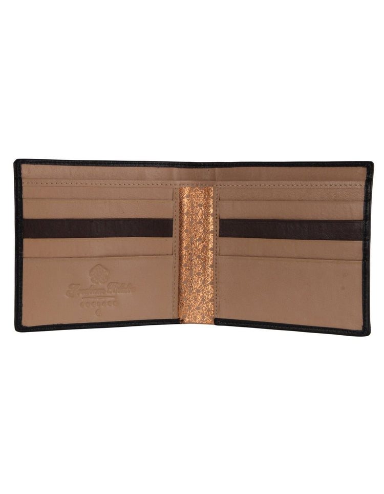 Black & Beige Leather Wallet - Gresham Blake Online