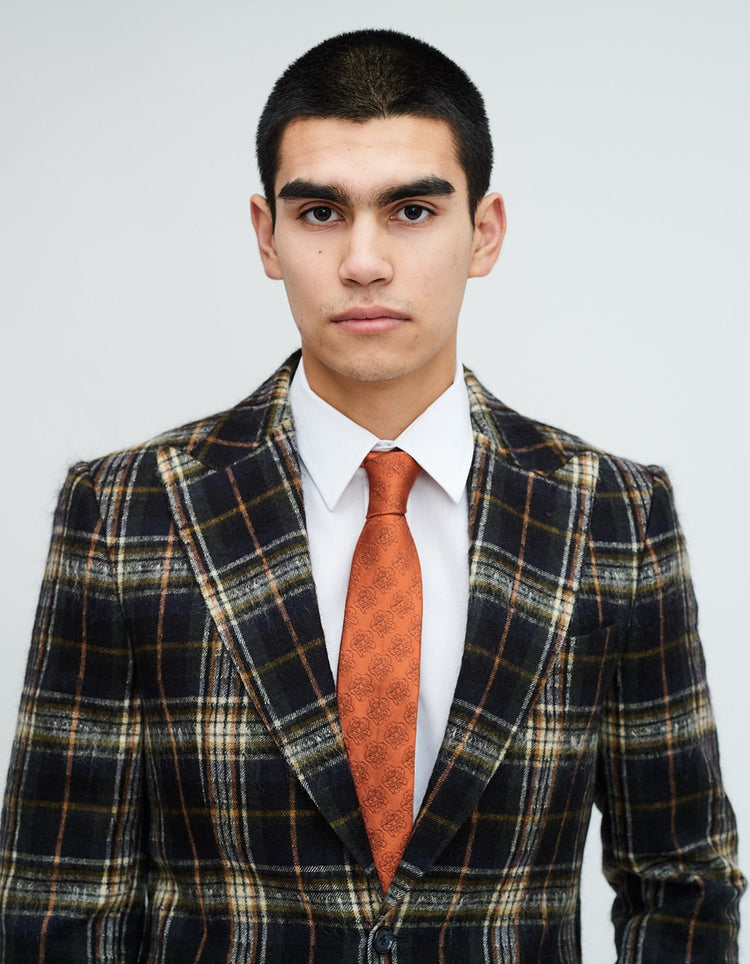 Black & Gold Brushed Mohair Suit - Gresham Blake Online