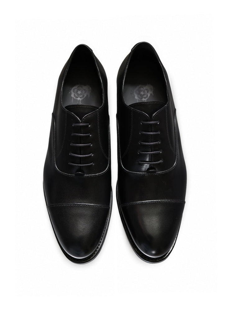 Black Leather Oxford Shoes - Gresham Blake Online