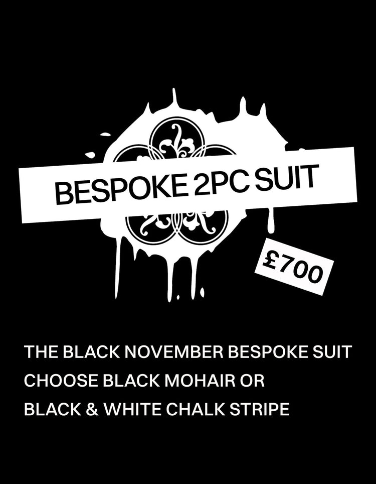 Black November Bespoke 2 Piece Suit - Gresham Blake Online