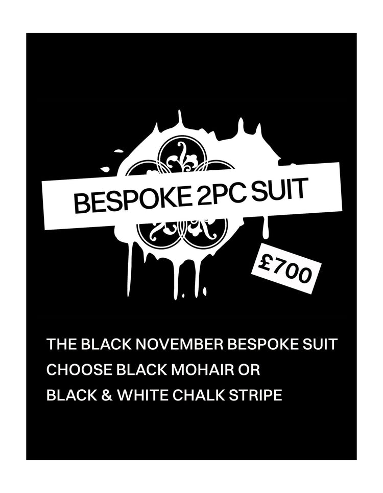 Black November Bespoke 2 Piece Suit - Gresham Blake Online