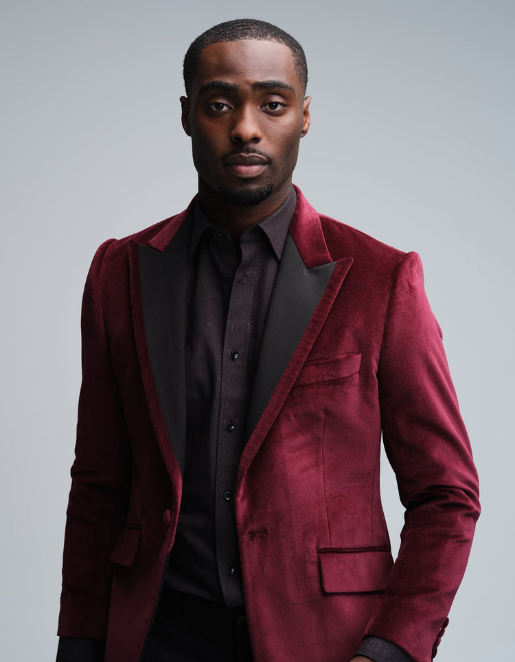 Black Ornamental Jacquard Shirt - Gresham Blake Online