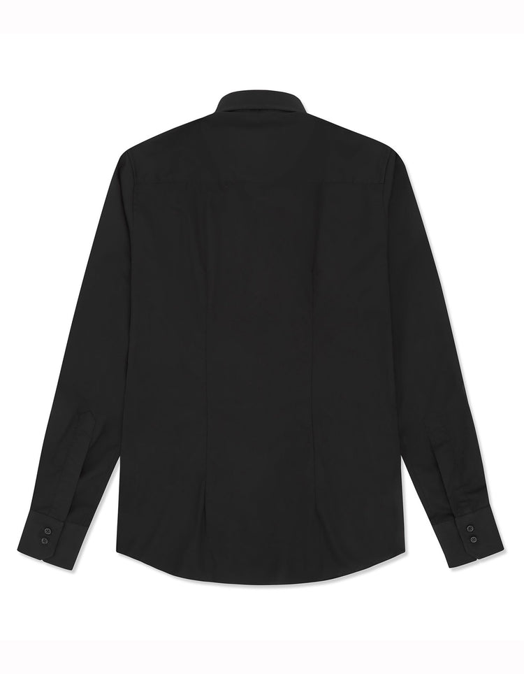 Black Single Cuff Shirt - Gresham Blake Online