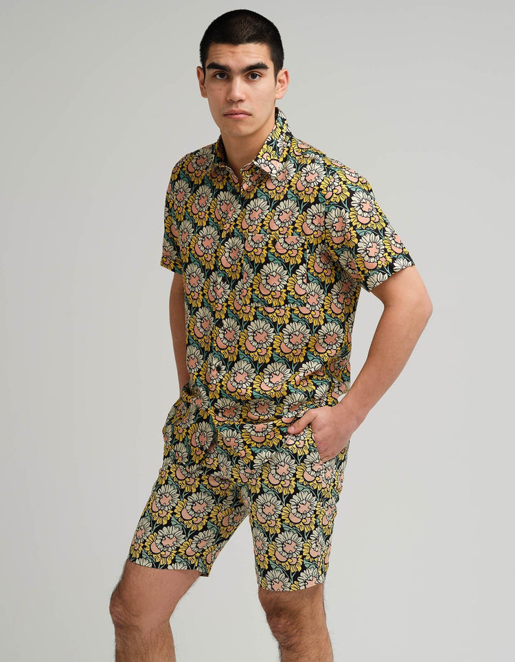 Black Sunflower Shorts - Gresham Blake Online