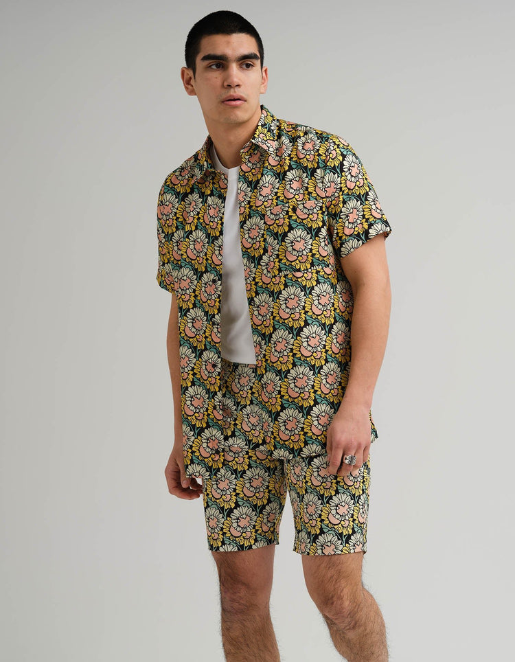 Black Sunflower Shorts - Gresham Blake Online