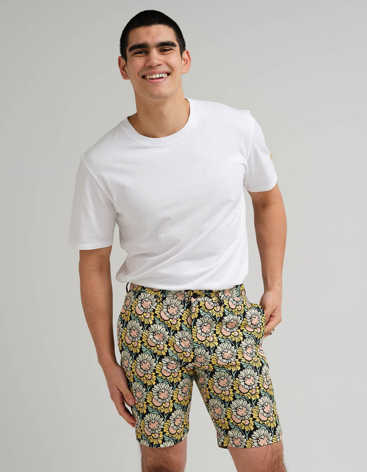 Black Sunflower Shorts - Gresham Blake Online