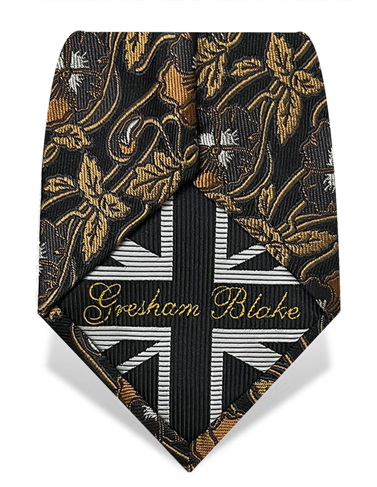 Black Gold Jungle luxury ties