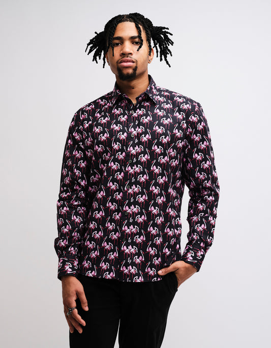 Black Flamingo Shirt