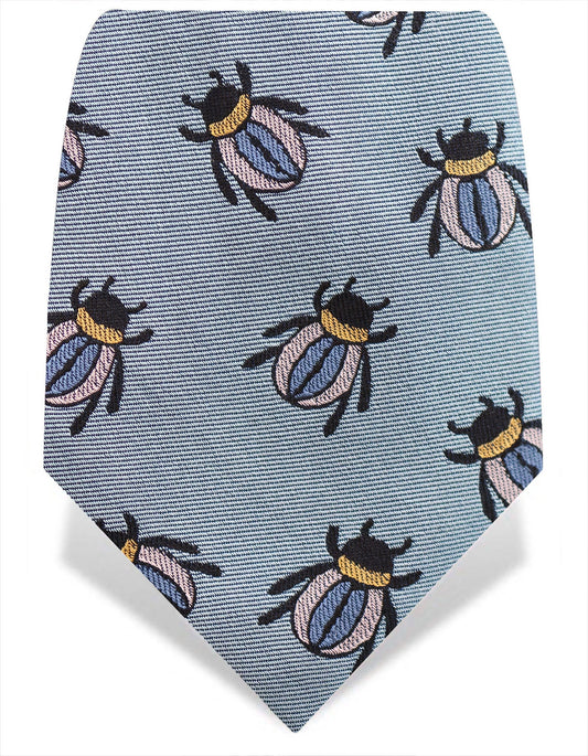 Blue Beetles Silk Tie - Gresham Blake Online