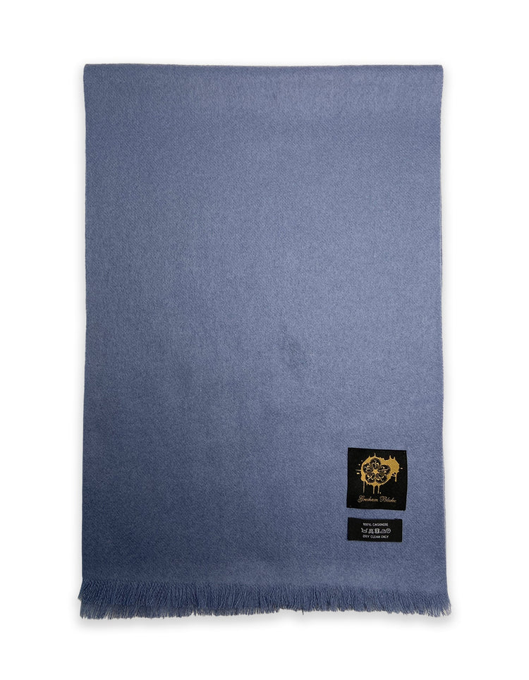 Blue Cashmere Scarf - Gresham Blake Online