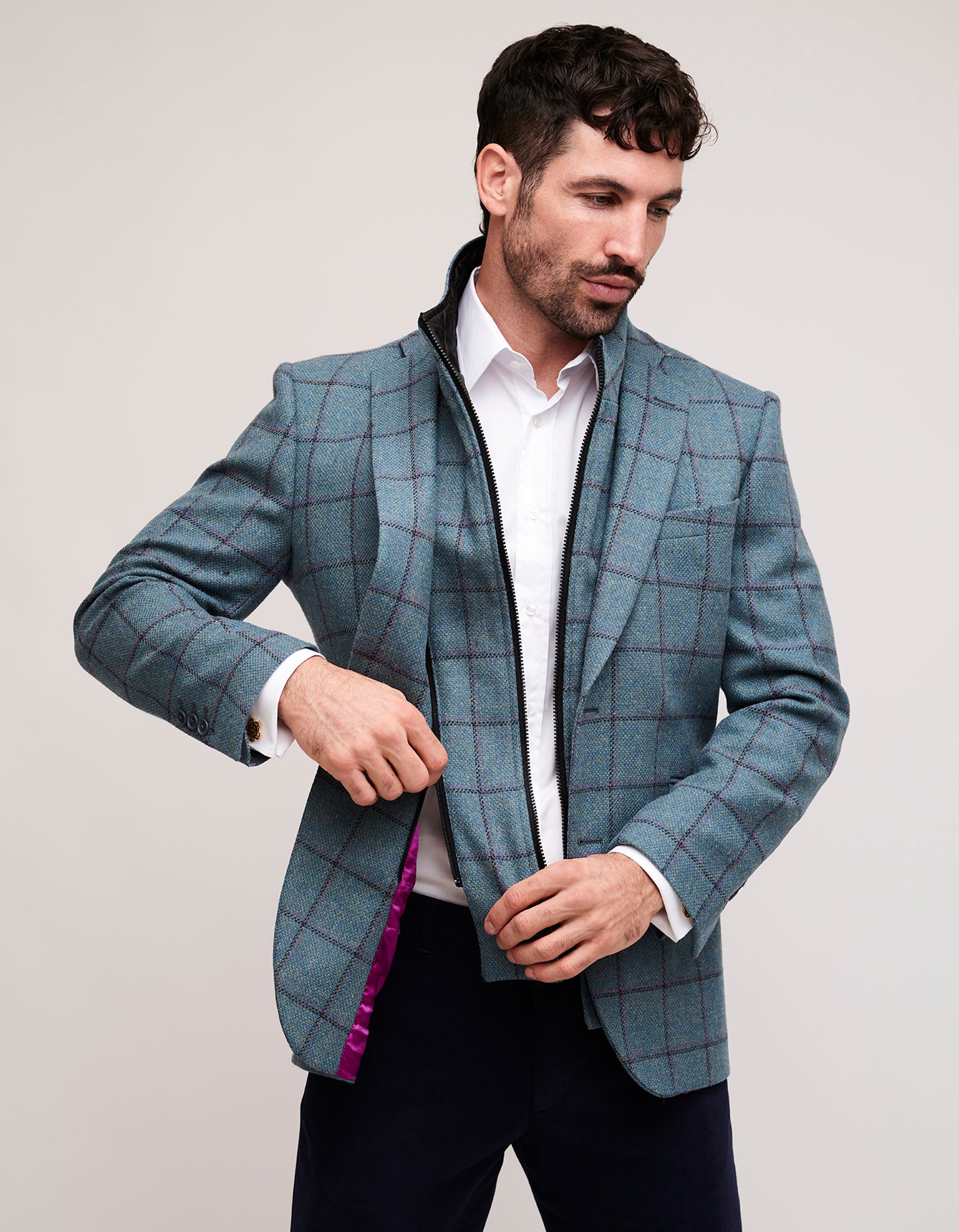 Mens wool clearance check jackets