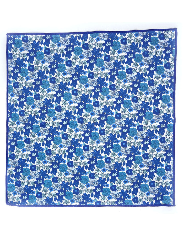Blue Meadow Microfiber Pocket Square - Gresham Blake Online