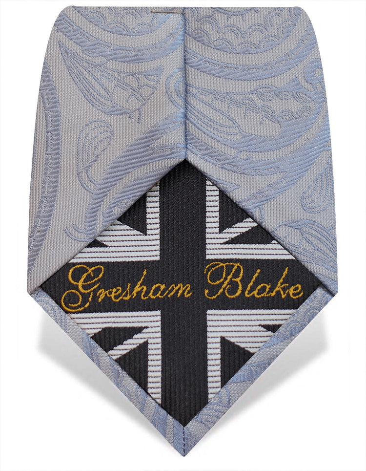 Blue Paisley Tie - Gresham Blake Online